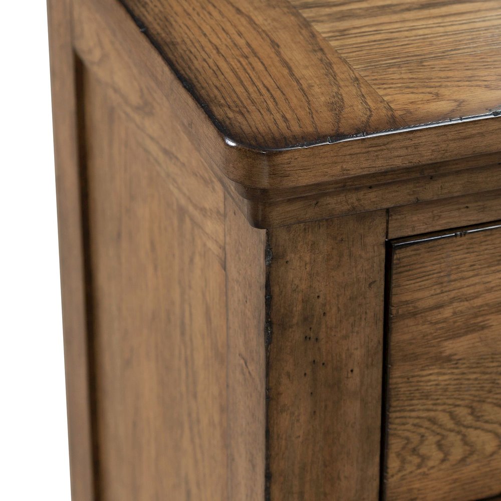 Carolina Park 7 Drawer Bedroom Dresser Transitional - Amber Brown