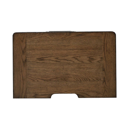 King Panel Bed, Dresser & Mirror, Night Stand Bedroom Set - Amber Brown
