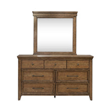 Carolina Park Bedroom Dresser & Mirror Set Transitional - Amber Brown