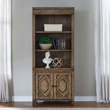 Carolina Park Bunching Bookcase for Living Room Office Storage  - Amber Brown