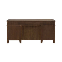 Jr Executive Credenza, Keyboard Tray, Locking File Storage- Amber Brown Oak Wood