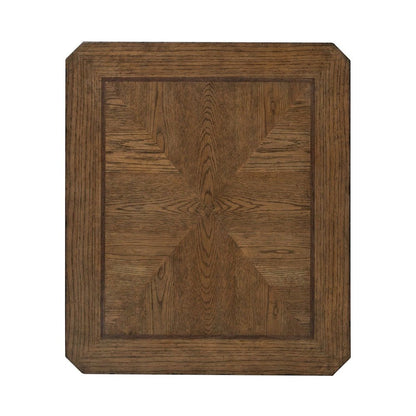 Carolina Park End Table for Living Room - Amber Brown Oak