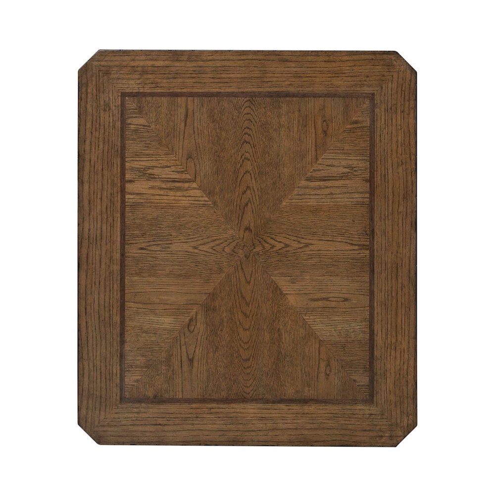 Carolina Park End Table for Living Room - Amber Brown Oak
