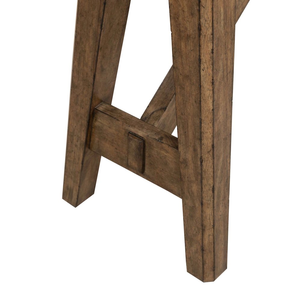 Carolina Park Sofa Table for Living Room - Amber Brown Oak