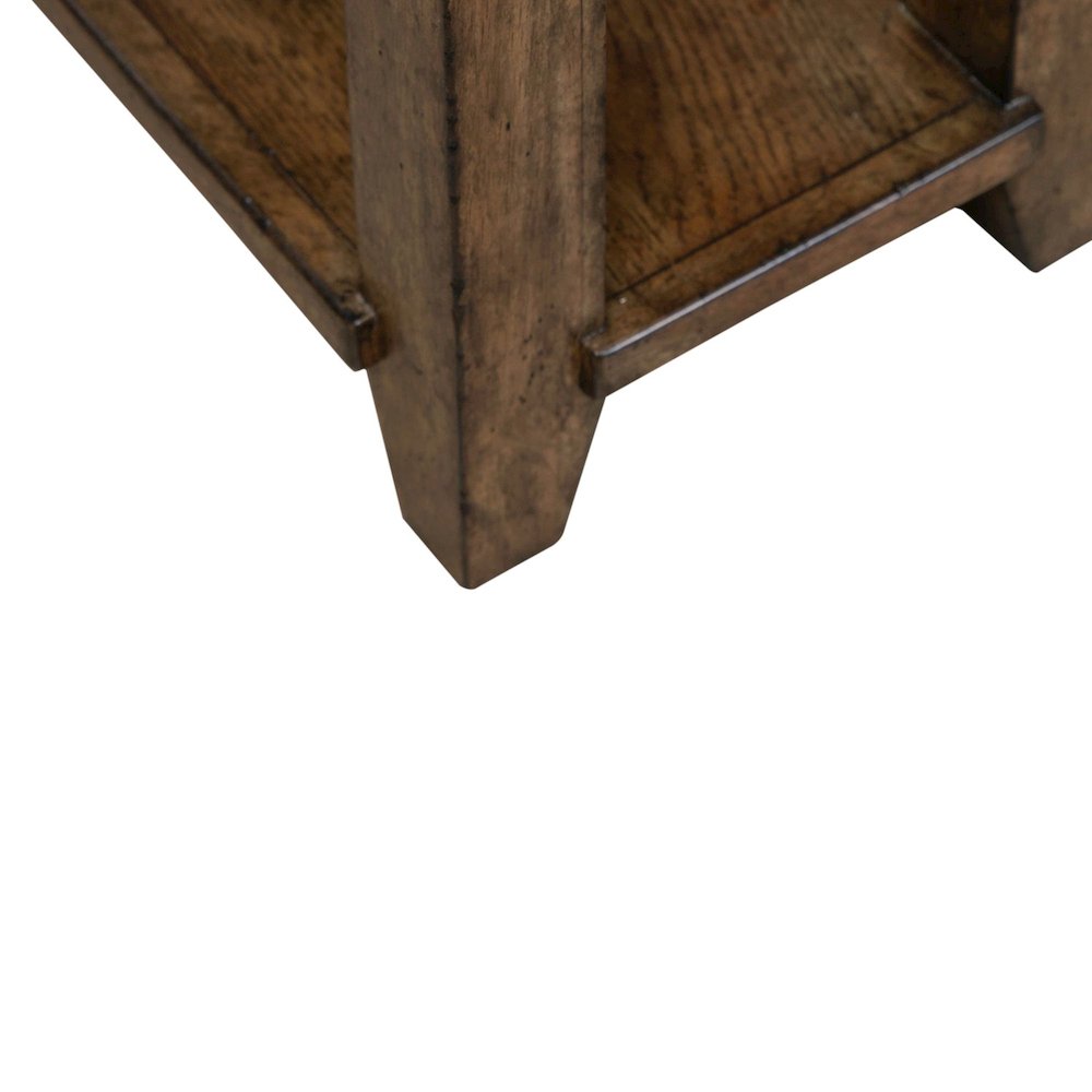 Carolina Park Console Table for Living Room - Amber Brown Oak