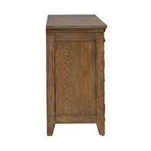 Carolina Park Server Cabinet for Dining Room Storage - Amber Brown