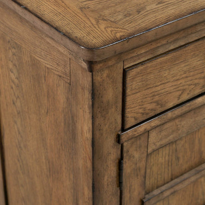 Carolina Park Server Cabinet for Dining Room Storage - Amber Brown