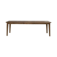 Carolina Park Rectangular Leg Table - Removeable Leaf - Amber Brown