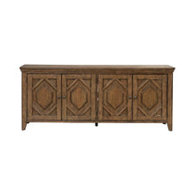 Carolina Park 78 Inch TV Stand Entertainment Center  - Amber Brown
