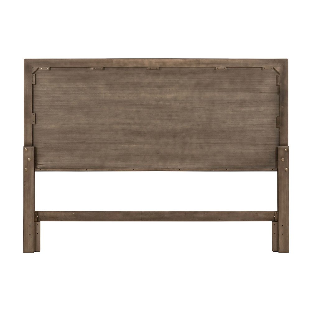 Shaker Lakes Queen Panel Bed Headboard - Harvest Brown