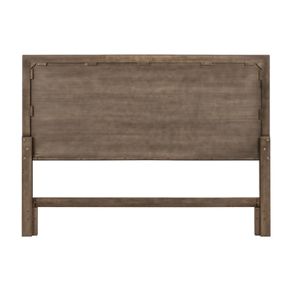 Shaker Lakes Queen Panel Bed Headboard - Harvest Brown