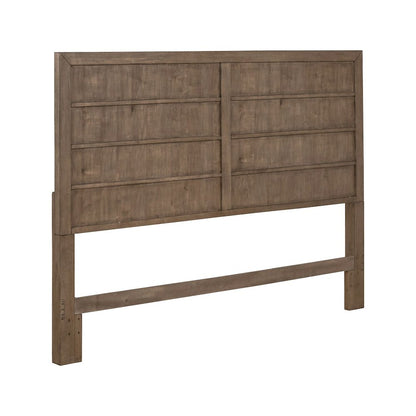 Shaker Lakes King Panel Bed Headboard - Harvest Brown