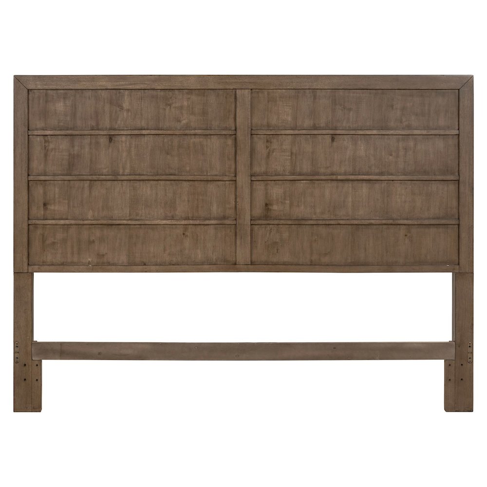 Shaker Lakes King Panel Bed Headboard - Harvest Brown