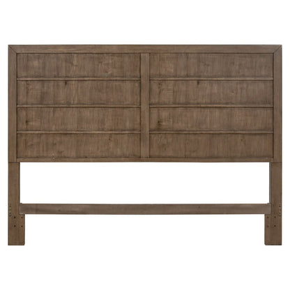 Shaker Lakes King Panel Bed Headboard - Harvest Brown