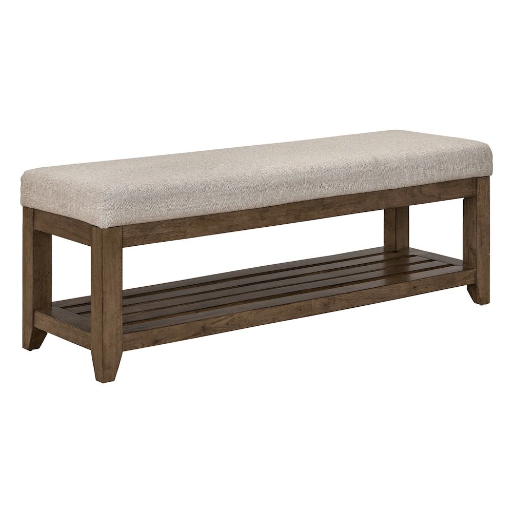 Shaker Lakes Upholstered Bed Bench 19" Height - Harvest Brown