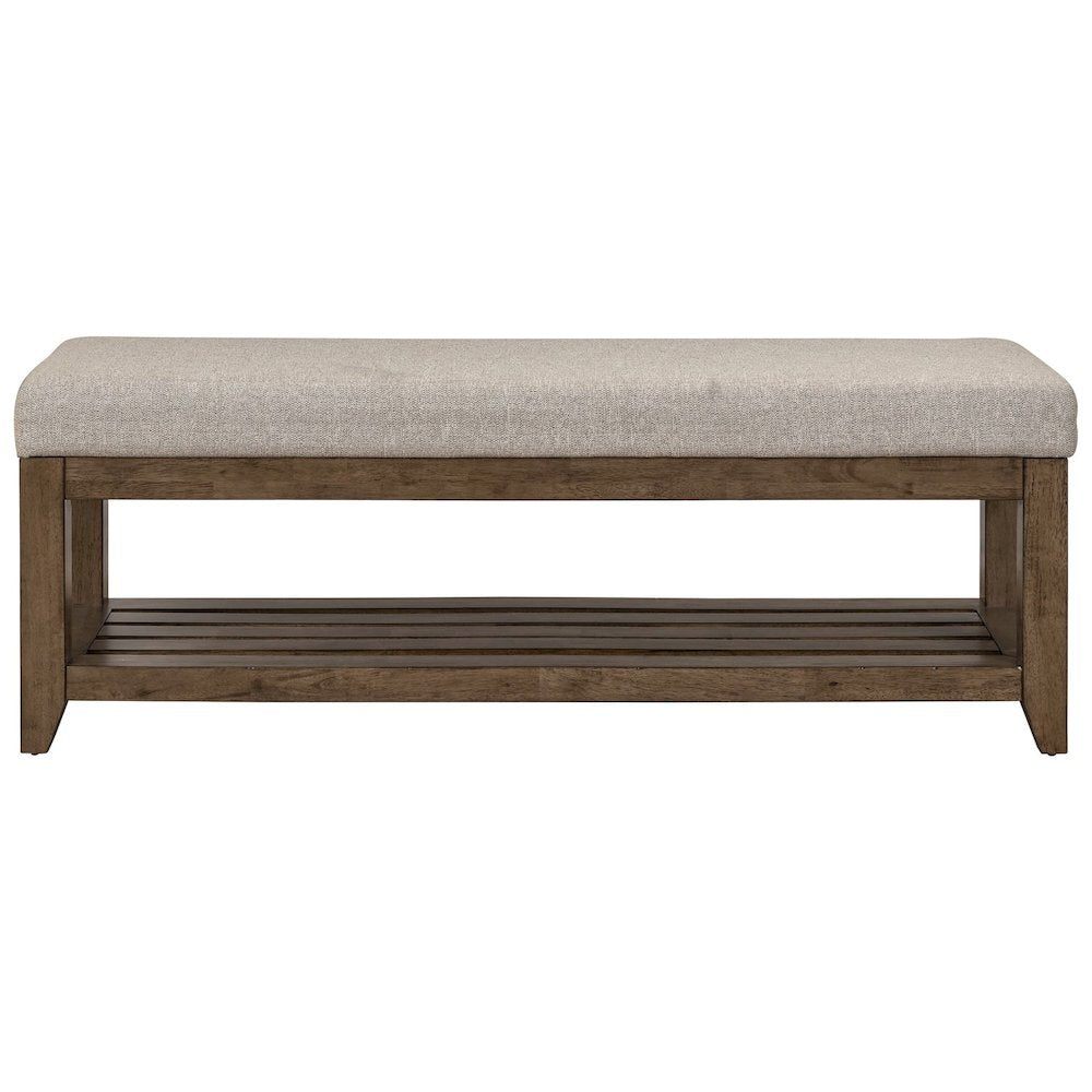 Shaker Lakes Upholstered Bed Bench 19" Height - Harvest Brown