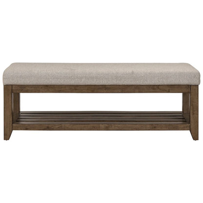 Shaker Lakes Upholstered Bed Bench 19" Height - Harvest Brown