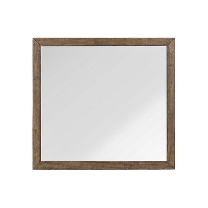 Shaker Lakes Dresser Mount Landscape Mirror - Harvest Brown
