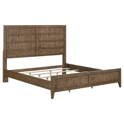 Shaker Lakes California King Panel Bed Frame - Harvest Brown