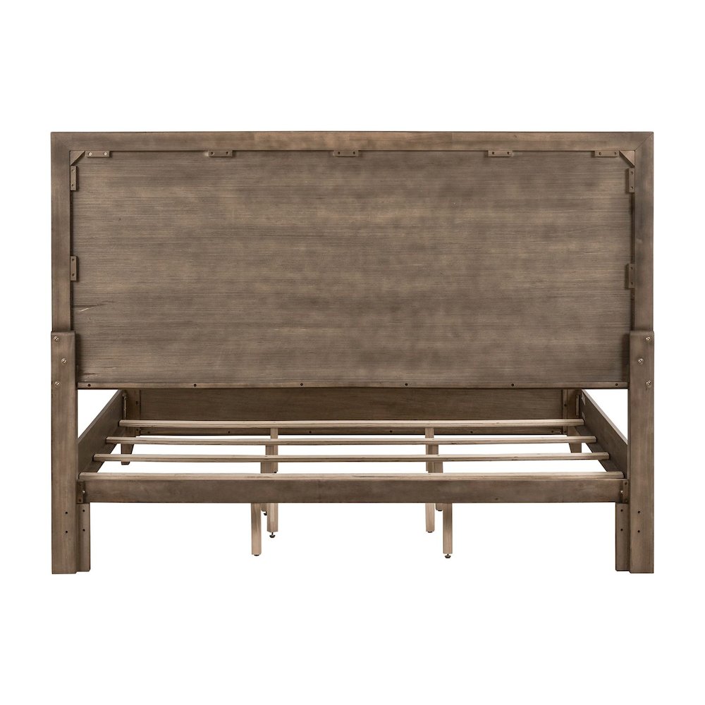 Shaker Lakes California King Panel Bed Frame - Harvest Brown