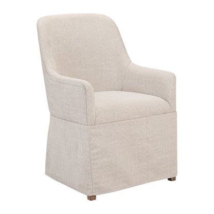 Shaker Lakes Fully Upholstered Arm Chair with Chair Skirt - Harvest Brown