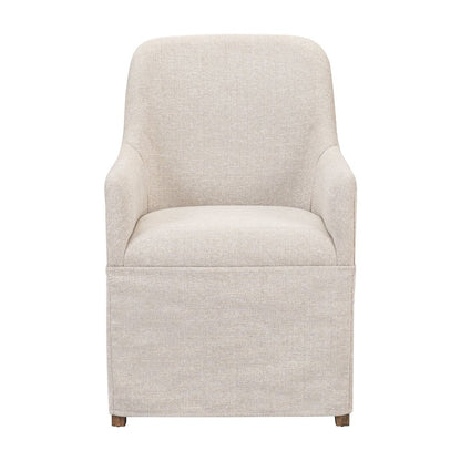 Shaker Lakes Fully Upholstered Arm Chair with Chair Skirt - Harvest Brown