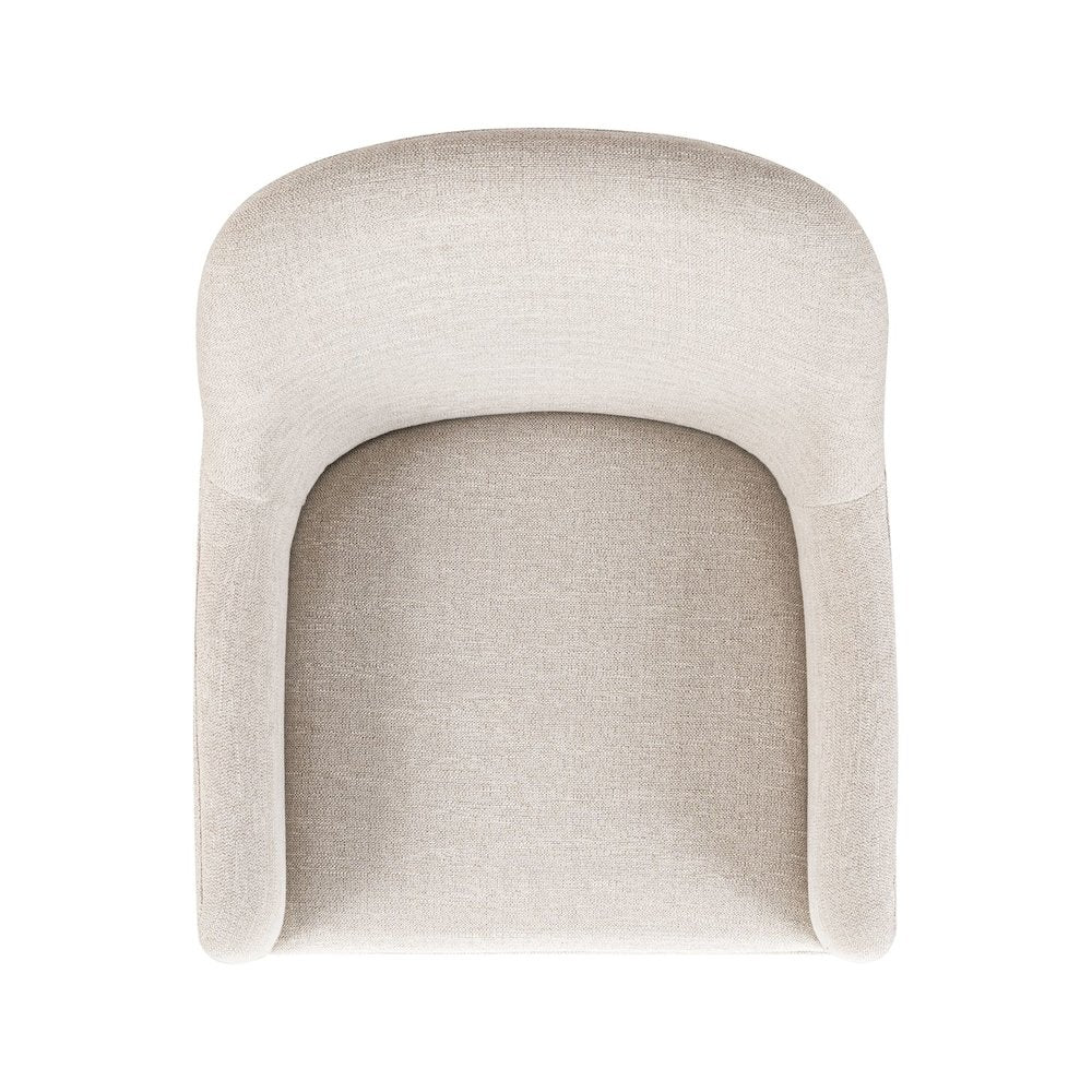 Shaker Lakes Fully Upholstered Arm Chair with Chair Skirt - Harvest Brown