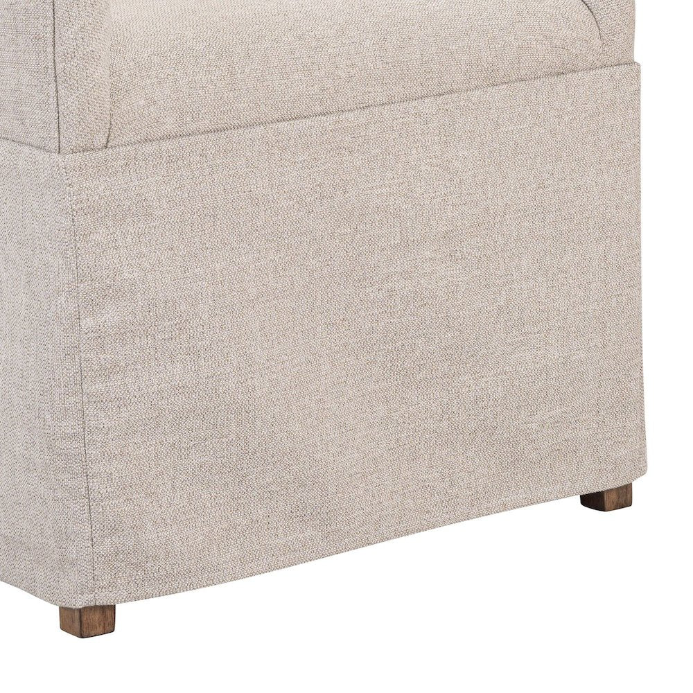 Shaker Lakes Fully Upholstered Arm Chair with Chair Skirt - Harvest Brown