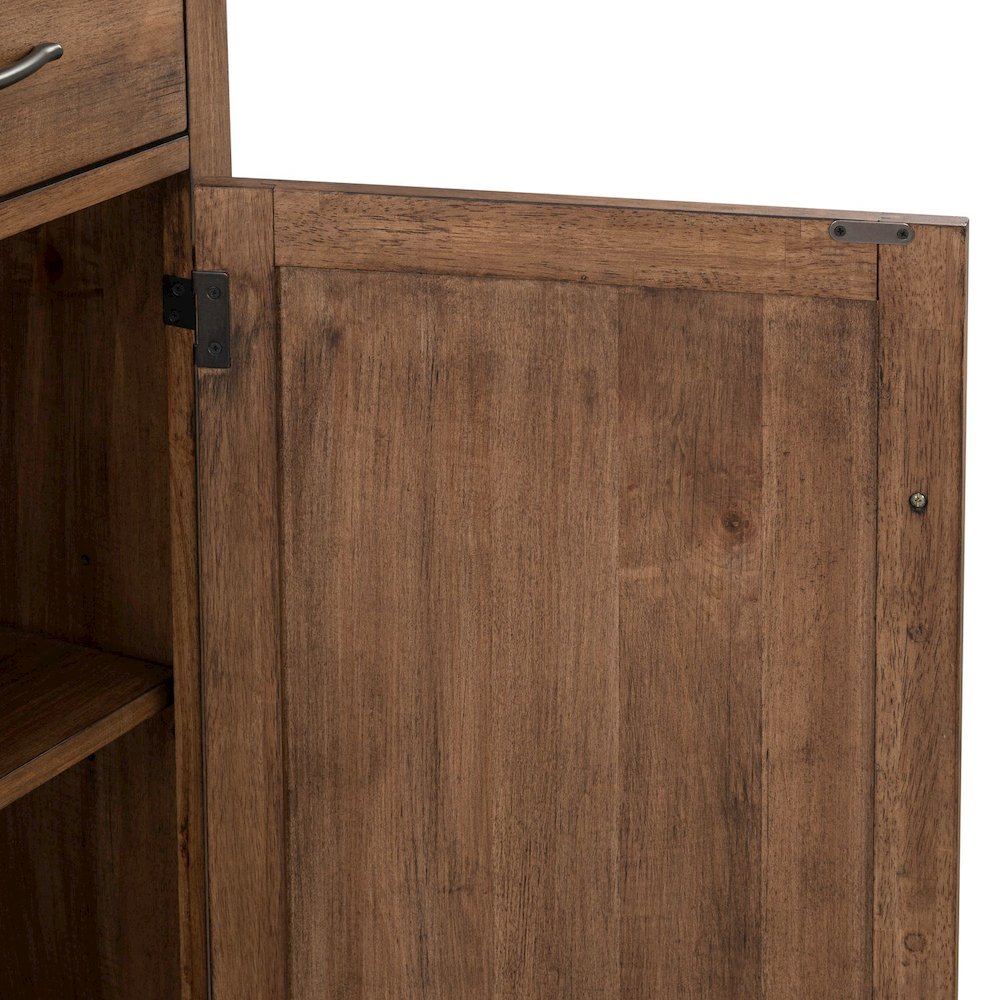 Shaker Lakes Buffet Cabinet - Removable Felt Silerware Drawer, Adjustable