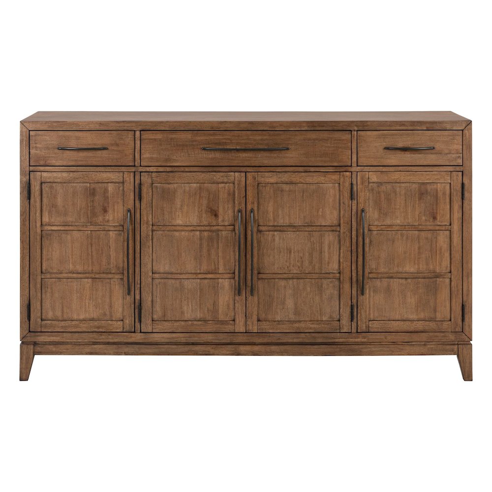 Shaker Lakes Buffet Cabinet - Removable Felt Silerware Drawer, Adjustable