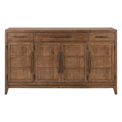 Shaker Lakes Buffet Cabinet - Removable Felt Silerware Drawer, Adjustable