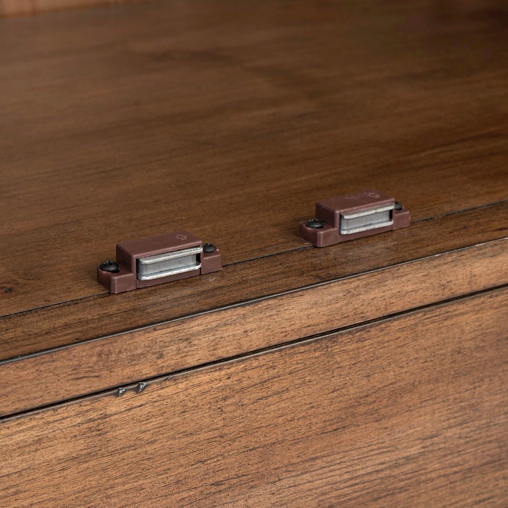 Shaker Lakes 2 Piece Bunching Cabinet Set - Touch LED Light, Adjustable Glass