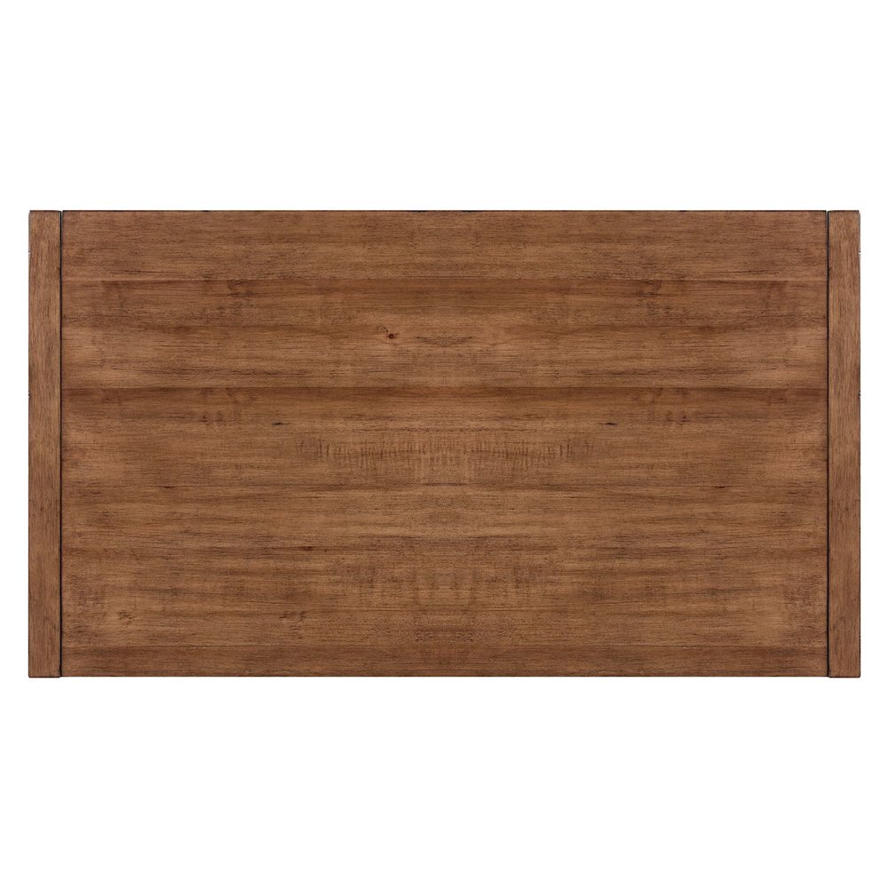 Shaker Lakes Cocktail Table with Casters - Harvest Brown Maple Wood