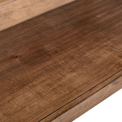 Shaker Lakes Cocktail Table with Casters - Harvest Brown Maple Wood