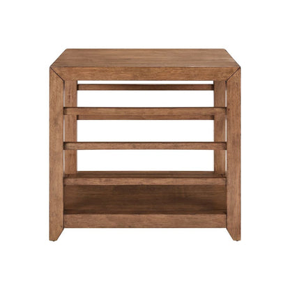 Shaker Lakes End Table - Harvest Brown Maple Wood
