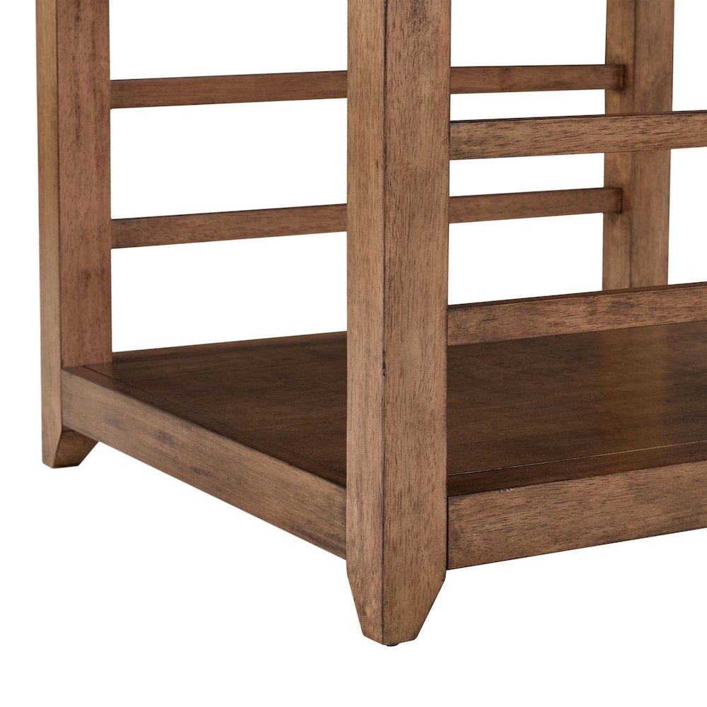 Shaker Lakes End Table - Harvest Brown Maple Wood