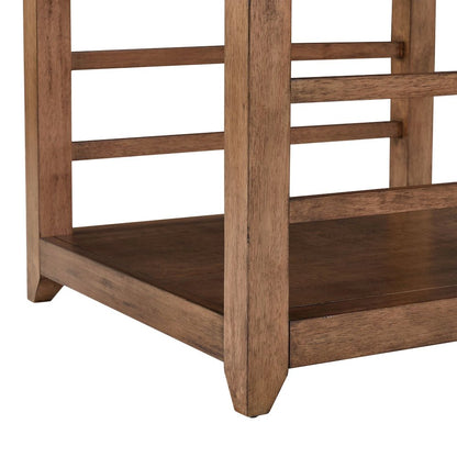 Shaker Lakes End Table - Harvest Brown Maple Wood