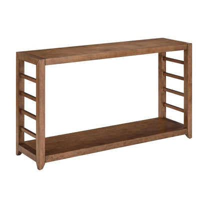 Shaker Lakes Sofa Table - Harvest Brown Maple Wood