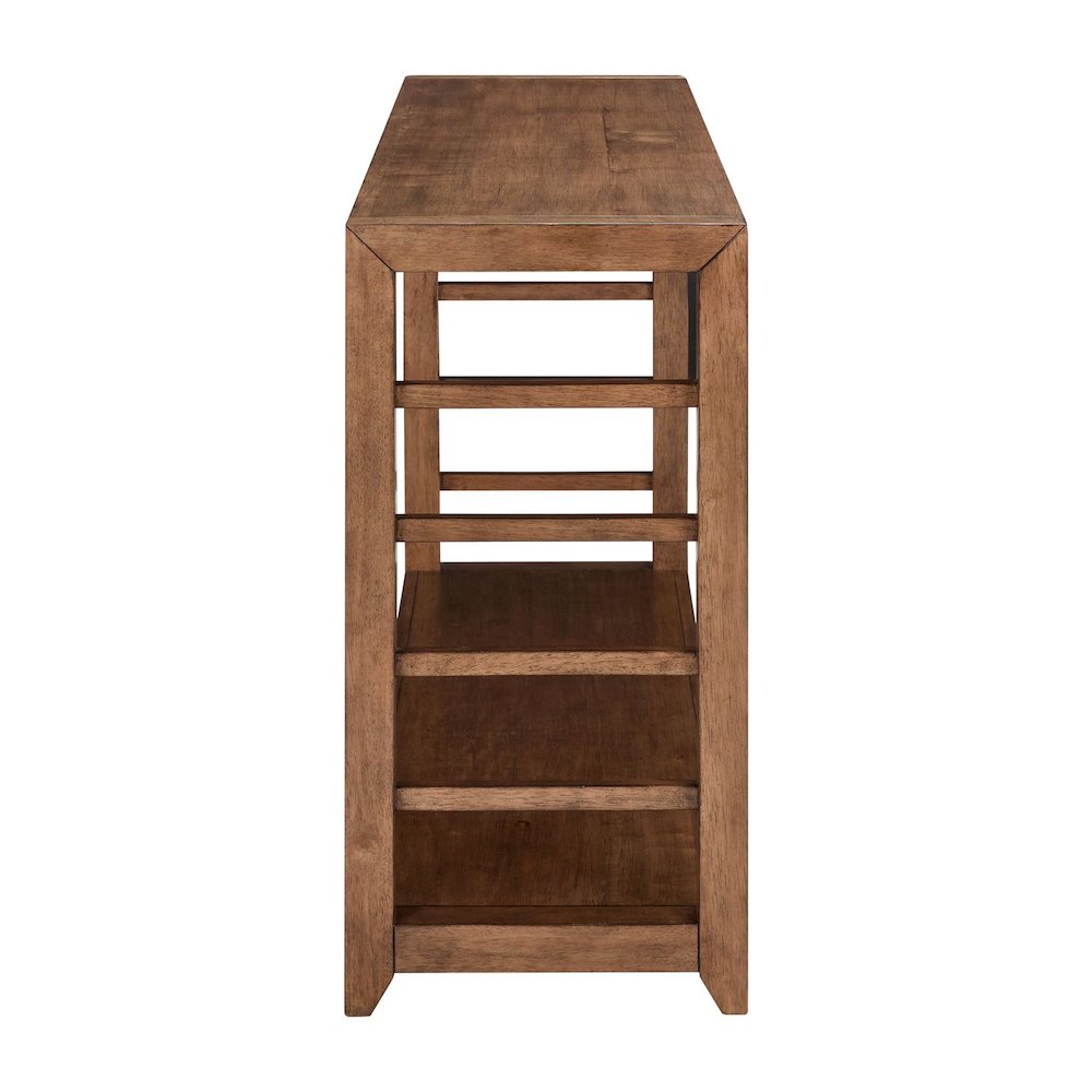 Shaker Lakes Sofa Table - Harvest Brown Maple Wood