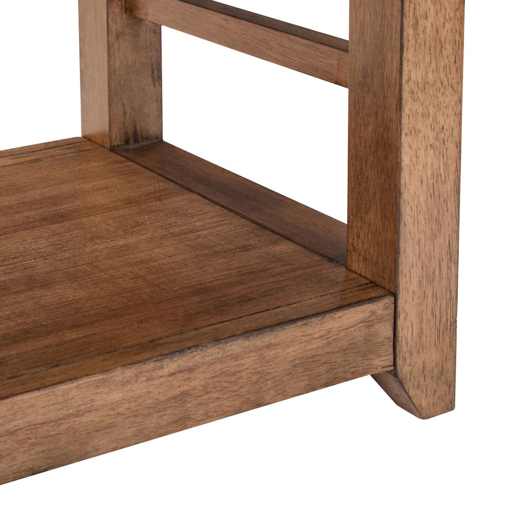 Shaker Lakes Sofa Table - Harvest Brown Maple Wood