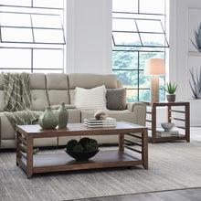 Shaker Lakes 3 Piece Table Set - Cocktail, 2 End Tables, Harvest Brown Maple