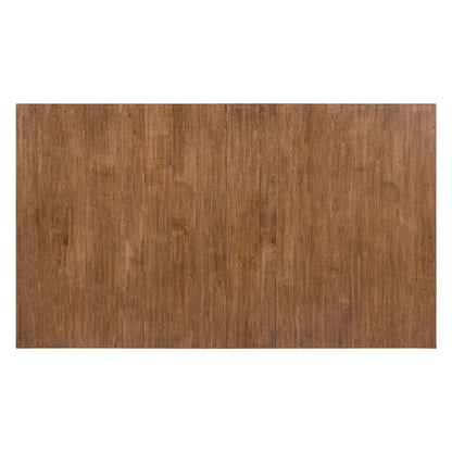 Shaker Lakes Rectangular Leg Table with 18" Self Storing Leaf - Harvest Brown