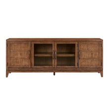 Shaker Lakes 82 Inch TV Console for Living Room  - Harvest Brown