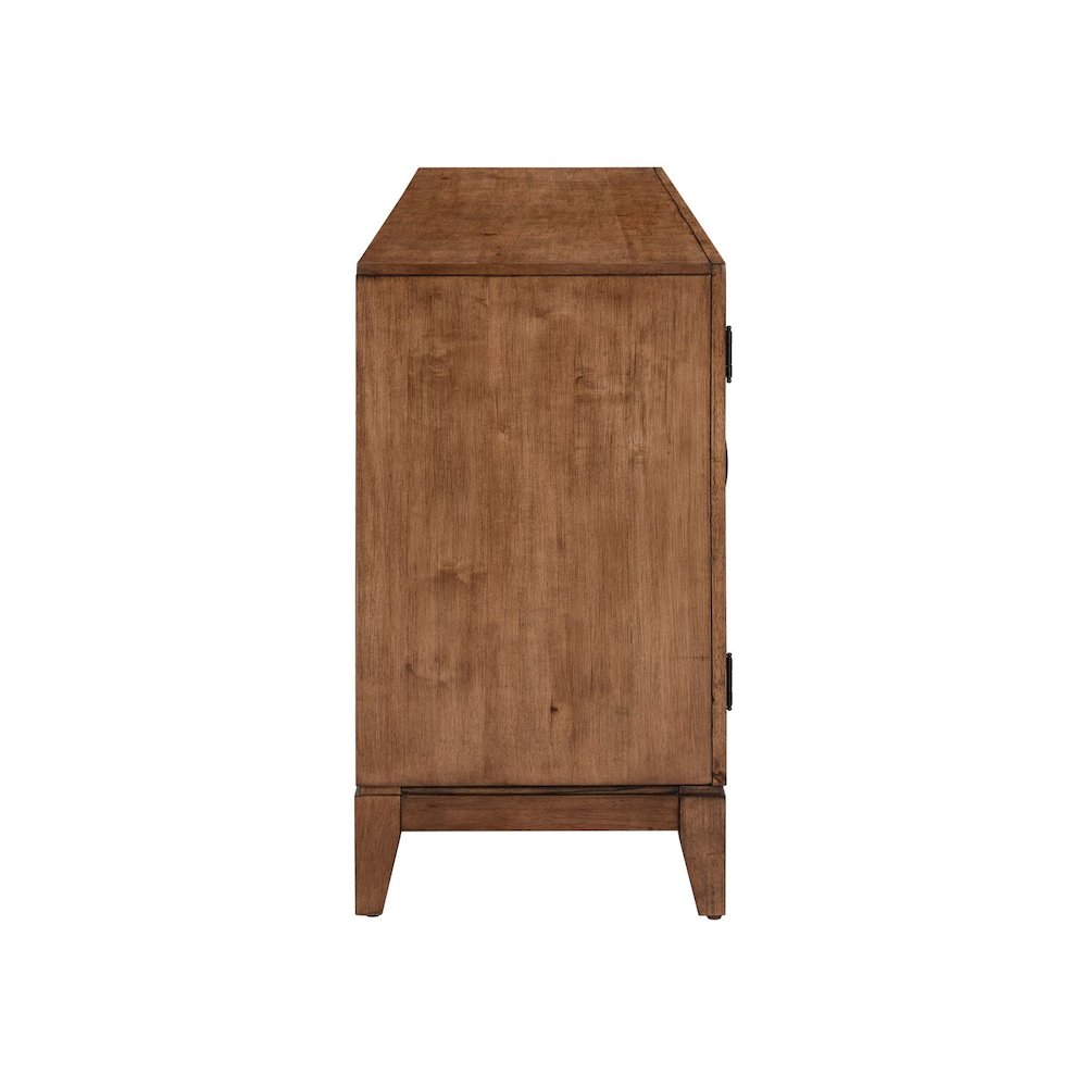 Shaker Lakes 82 Inch TV Console for Living Room  - Harvest Brown