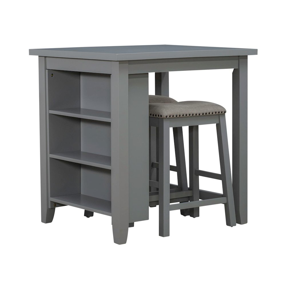 Brook Creek 3 Piece Counter Set - Gray