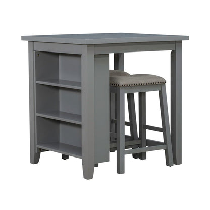 Brook Creek 3 Piece Counter Set - Gray