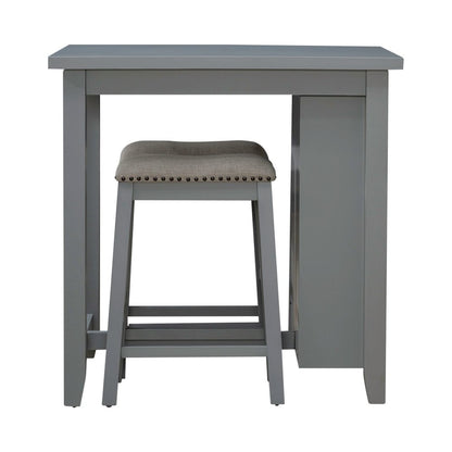 Brook Creek 3 Piece Counter Set - Gray