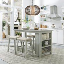 Brook Creek 5 Piece Counter Set in Gray