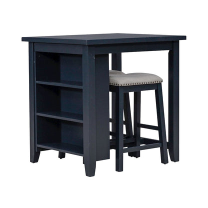 Brook Creek 3 Piece Counter Set - Navy