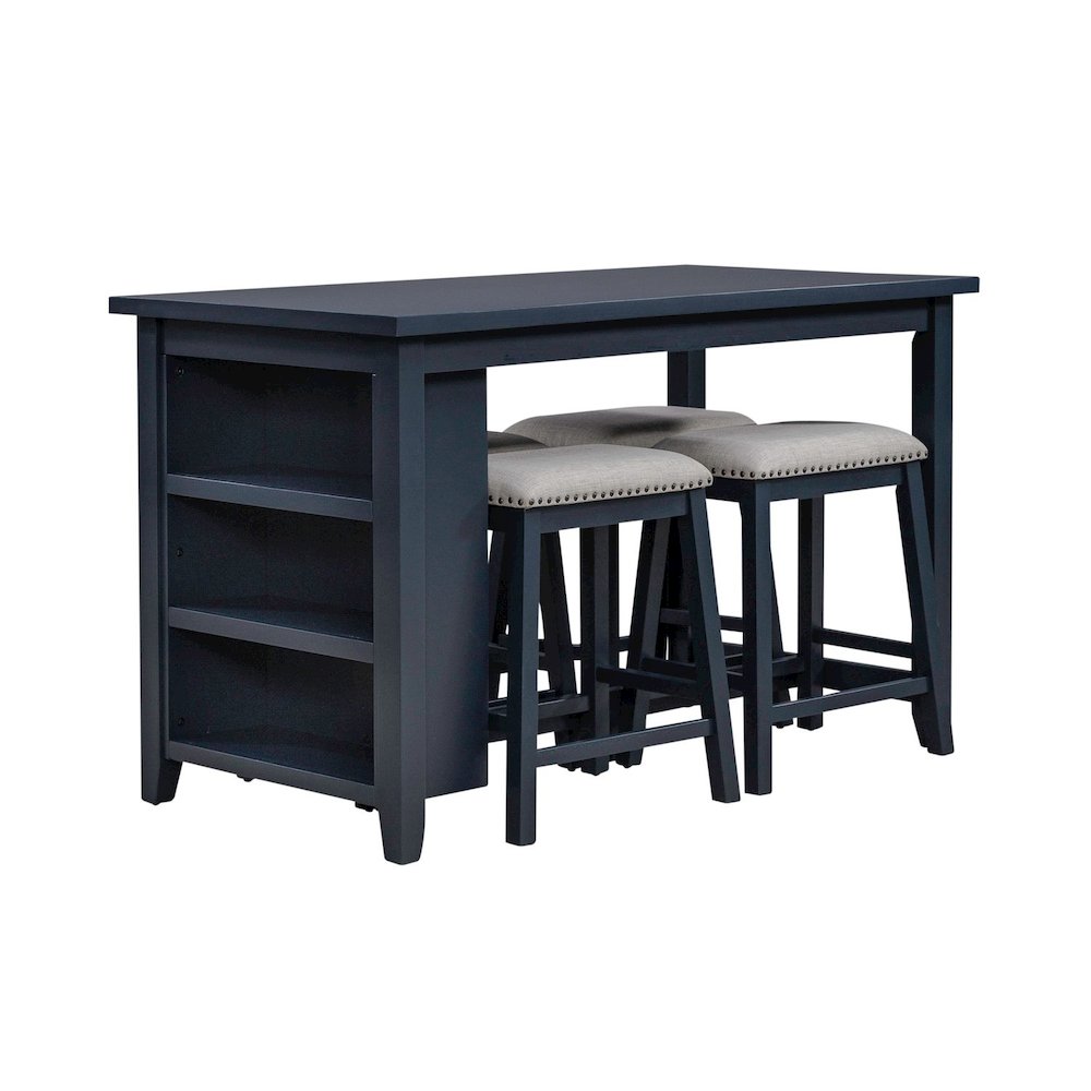 Brook Creek 5 Piece Counter Set - Navy